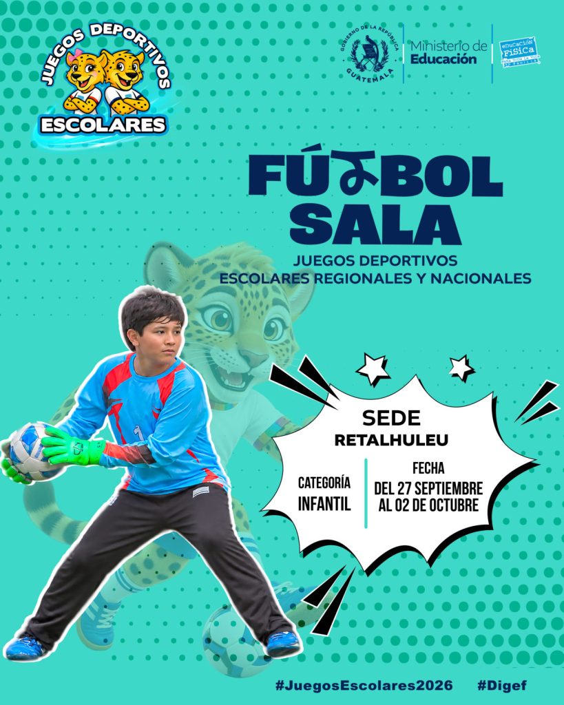 Fútbol sala infantil: Juegos Deportivos Escolares, 27 de septiembre al 2 de octubre